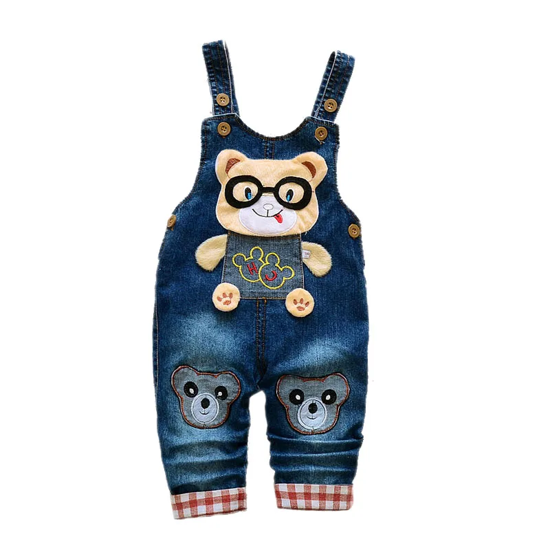 Children\'s Denim Overalls Baby Jeans Pants Baby Boys Girls Trousers Infant Clothing Toddler Babies Pants Little Kids 1-3 Years