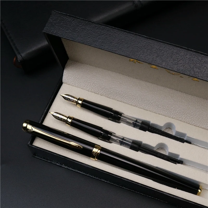 

Gift Box Fountain Pen 3 in 1 Three different pen nibs different writing styles Metal penholder not contain ink