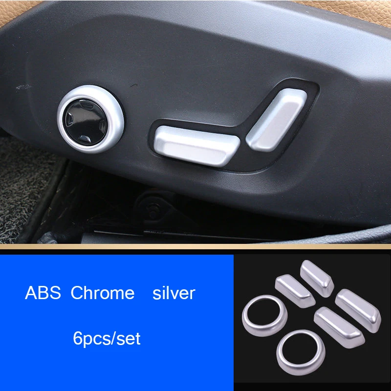 

ABS Chrome For Volvo XC60 2018 2019 Accessories Auto Seat Adjustment Switch Decoration Cover Trim Sticker Car Styling 2Pcs