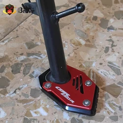 For HONDA CBR650R CB650R 2019 2020 2021 2022 Kickstand Foot Side Stand Extension Enlarger Support Plate CBR CB 650R CBR650 R Red