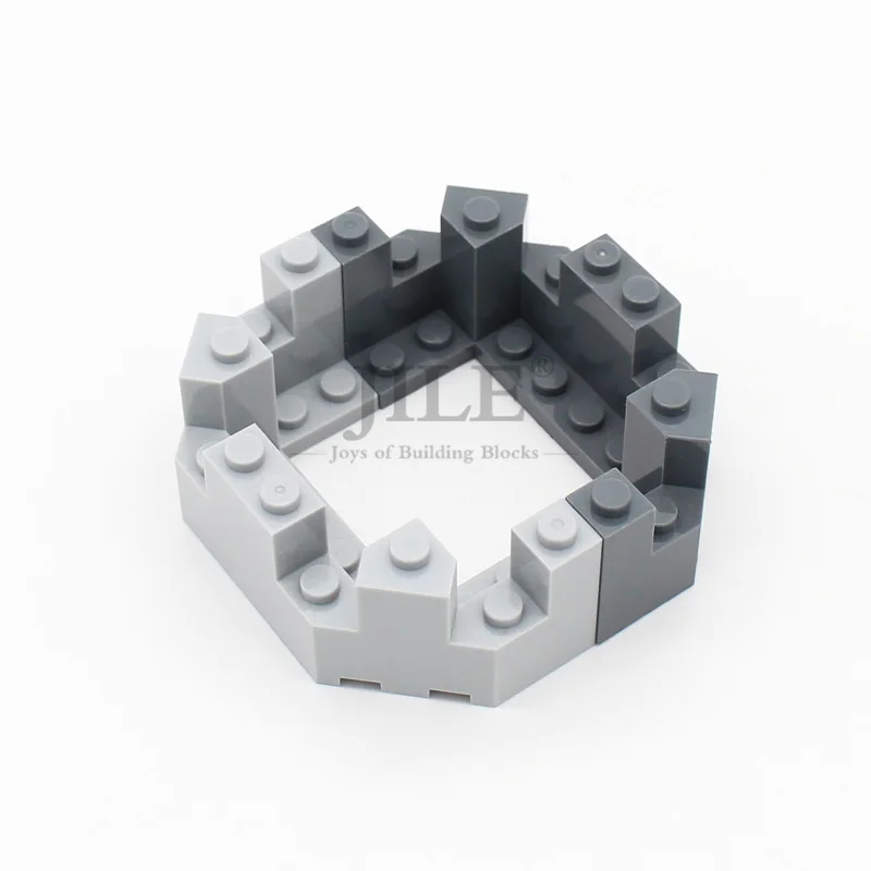 Moc Building Blocks Bricks Castle Turret Top 4x8x2 1/3 6066 Military Wall View DIY Enlighten Compatible with Assembles Particles