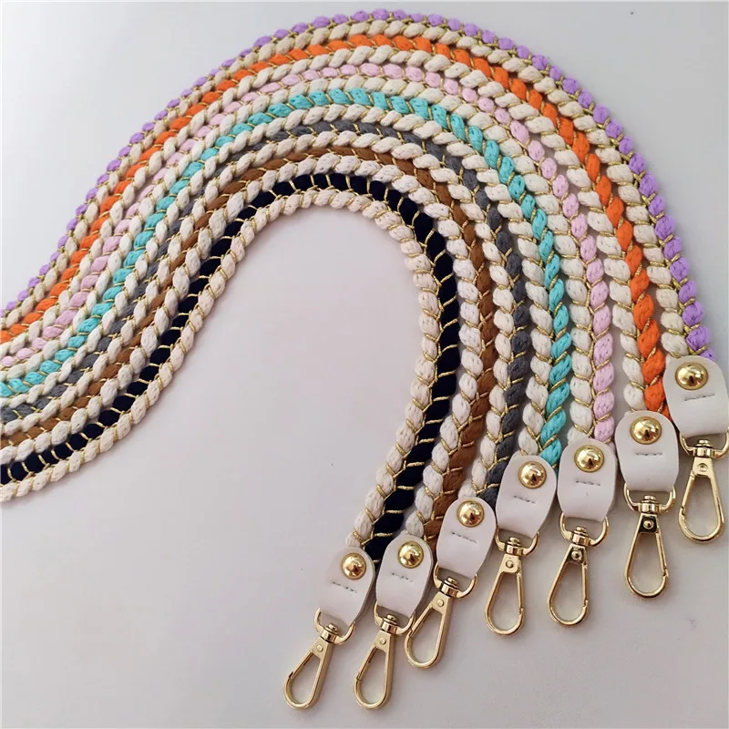 Fashion Colorful Bag Strap Belt Weave handbag Handles Replacement for Corssbody Bag Accessories Braided Shoulder Strap for Bags