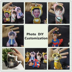 Customized Plush Doll with Photo and Face Pillow, Cushion Toy, Pendant with Pets Logo, Custom Gifts, Support Dropshipping