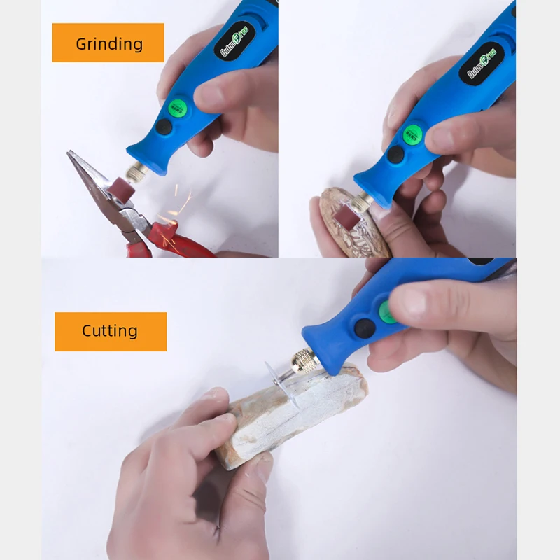 Mini Lithium Máy Khoan Không Dây Dụng Cụ Khắc Máy Khoan Điện Mài Phụ Kiện Bộ Kim Cương Bút Khắc Dremel Dụng Cụ
