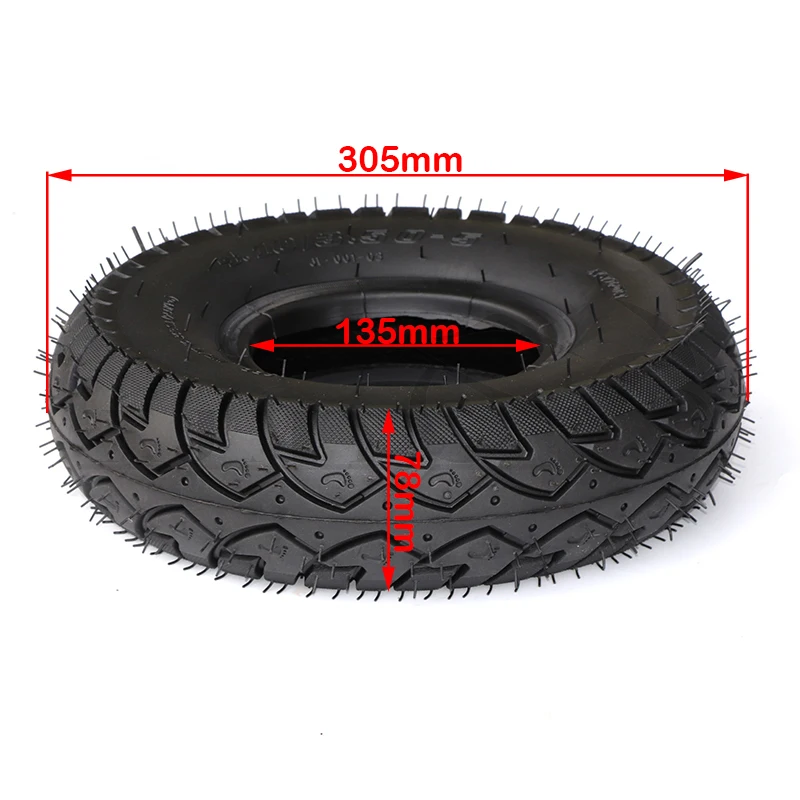 Electric Bicycle 4.10/3.50-5 Outer Tire and Inner Tube Parts Suitable for Electric Scooter Mini Motorcycle Wheel Rubber Wheel