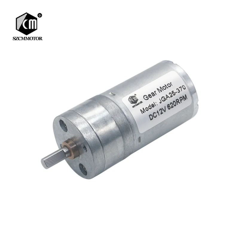 Factory In Stock Wholesale 20pcs/pack 6V-24V 12RPM-1360RPM 25mm Diameter Gearbox Central Shaft High Torque Gear Motor