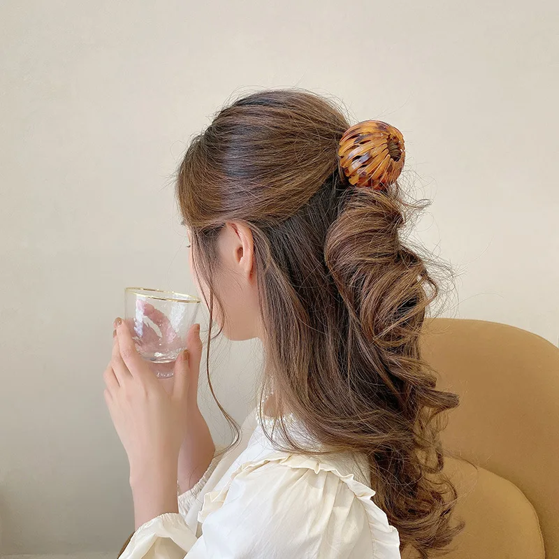 New Hair Clip Bun Hairstyle Ponytail Holder Bird Nest Hair Pin Hair Claw Woman Hair Accessories Hair Tools Hair Scrunchies