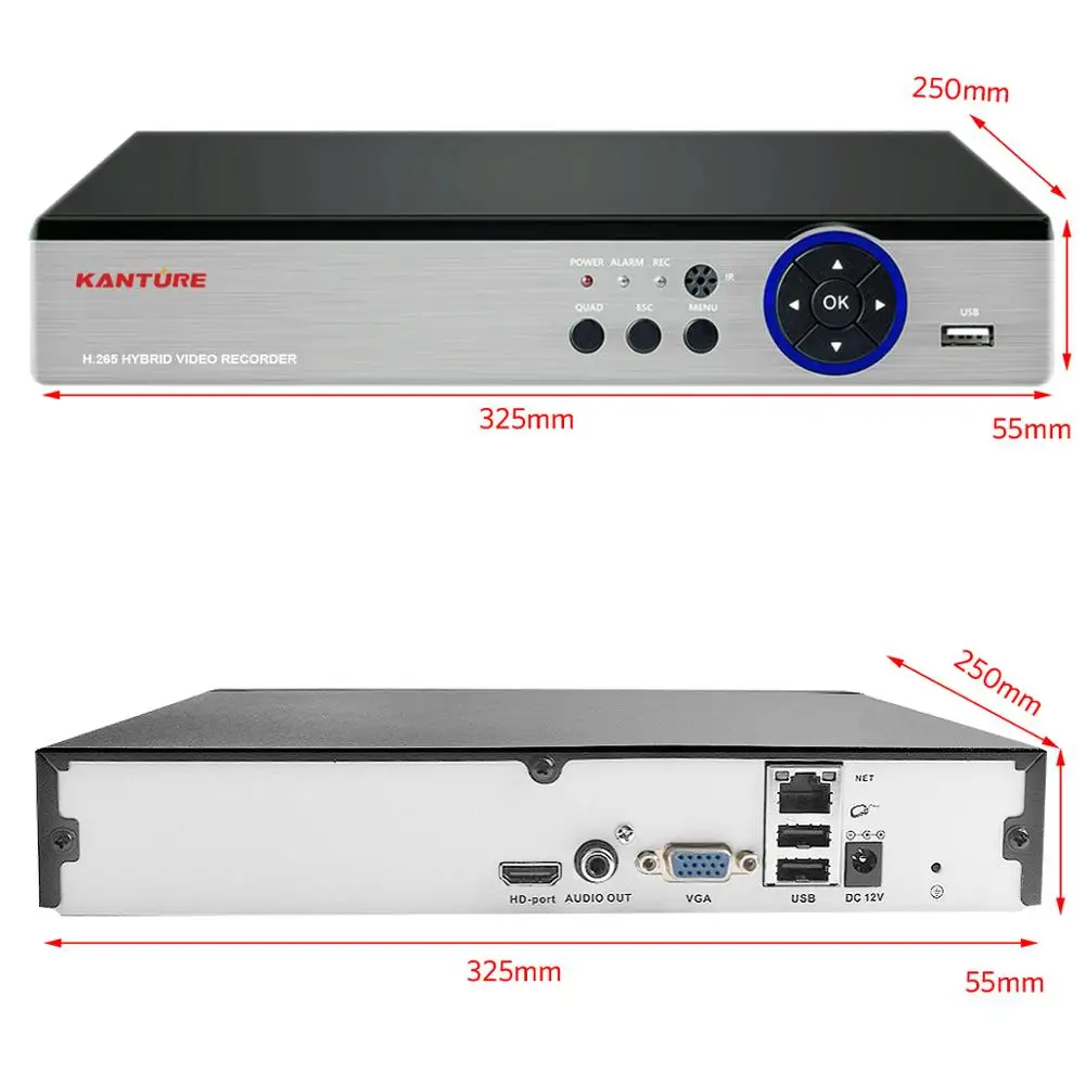 Imagem -02 - Kanture H.265 Mais 32ch 5mp Poe Sistema de Câmera de Segurança ia 5mp Áudio em Dois Sentidos ao ar Livre Kit de Câmera de Vigilância de Vídeo