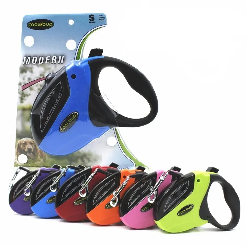 

5M/20KG Retractable Dog Leash Automatic Flexible Durable Dog Leash Pet Dogs Cat Traction Rope Leashes Tool For Small Medium Dog