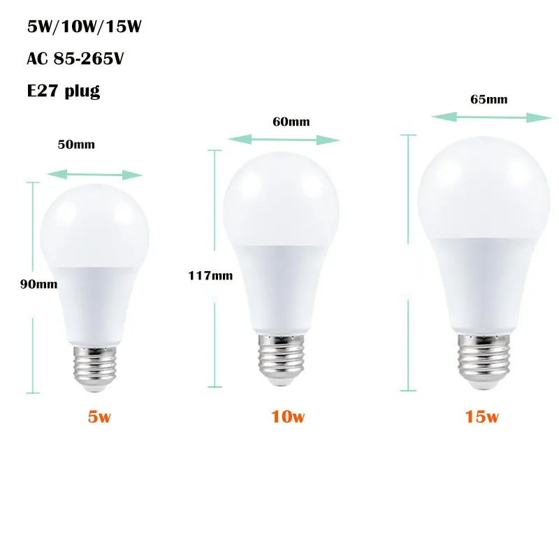 E27 Smart Control RGB LED lampadina E27 Lampada Led dimmerabile RGBW lampadina cambiante colorata decorazioni bianche casa 5W/10W/15W C1