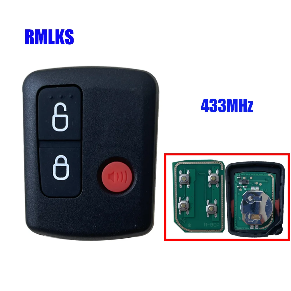 Chave do carro remoto fob 433mhz para ford ba bf falcon sx sy território xr6 xr8 fpv fob substituição inteligente completa do carro chave