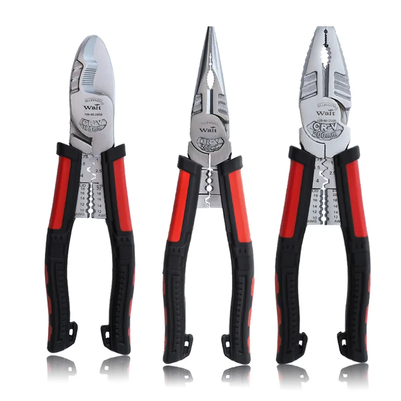 

Seven-in-one wire pliers, multi-function wire stripping needle-nose pliers, crimping electrician's pliers