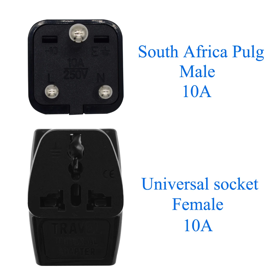 JORINDO Universal 2 in 1 South africa plug round 3pins India conversion power plug adapter travel Pakistan Converter connector