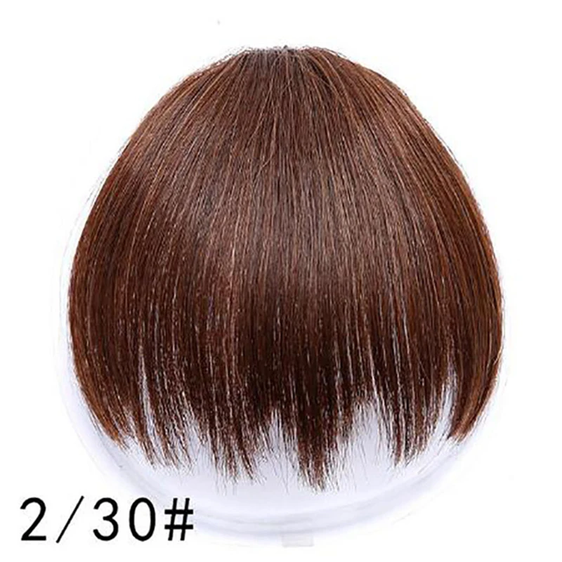 LUPU Synthetic Hair, Women\'s Bangs, Short Hair Clips, Natural Black, Solid Color