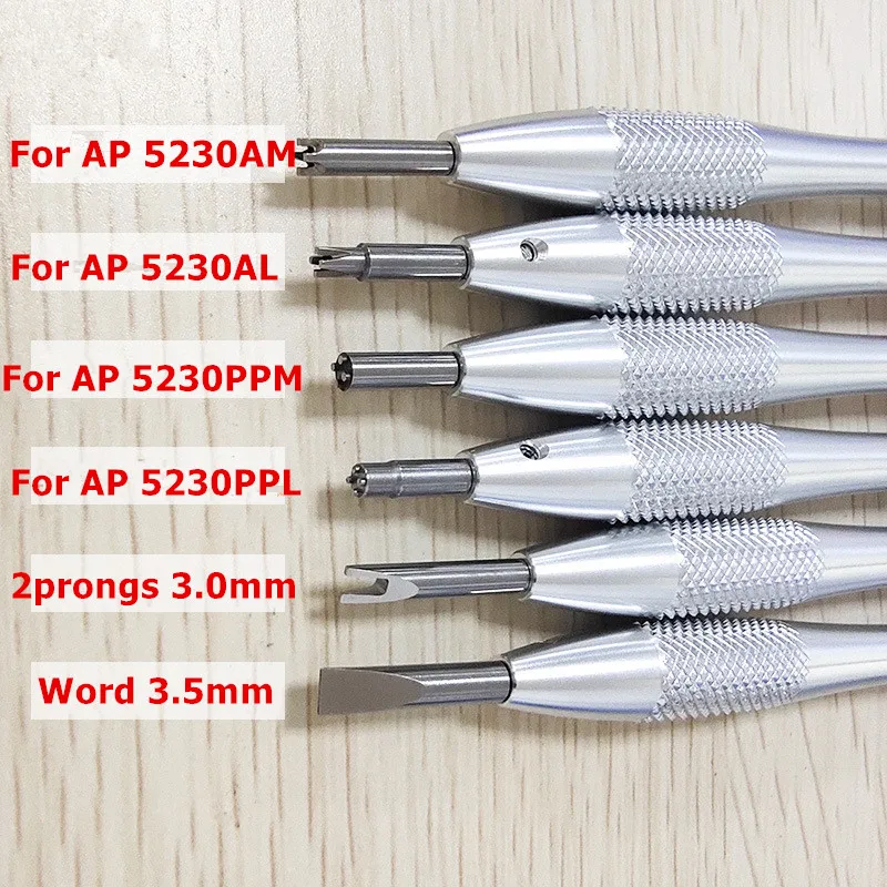 For AP Watch 5230 PPM 3.5MM 2Prong 3.0mm AP-5230M 5230AL5230PPL Special Screwdriver Watch Repair Tools Kits Watches Accessories