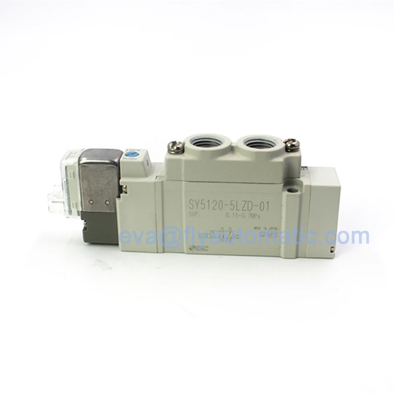 SMC SY5120-5LZD-01 5/2 Way Low Power Pneumatic Solenoid Valve 0.15-0.7Mpa