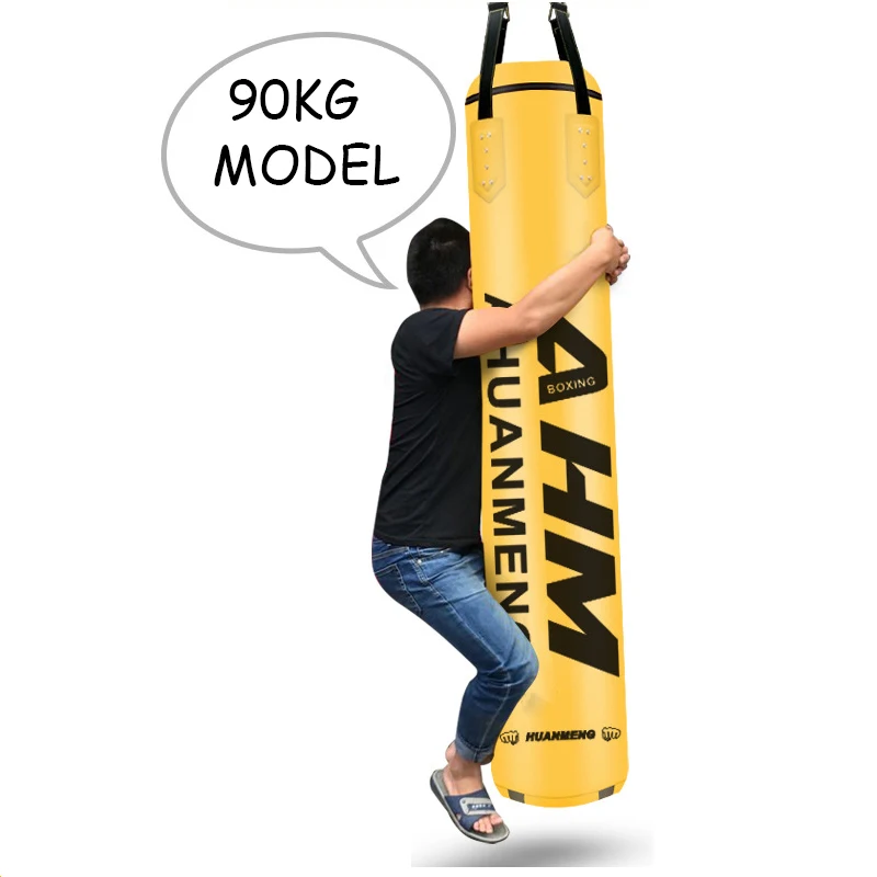 Kickboxing Bag, Heavy Sanda Boxing Sandbag Set,PU Leather Punching Bag, Taekwondo training, MMA Training, 48kg 180cm 150cm