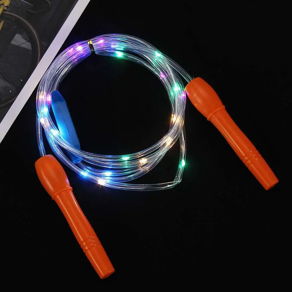 Children Glowing Skipping Rope With LED Fitness School Game Luminous Jump Ropes Home Body Exercise Rope Light Up Toys For Kids