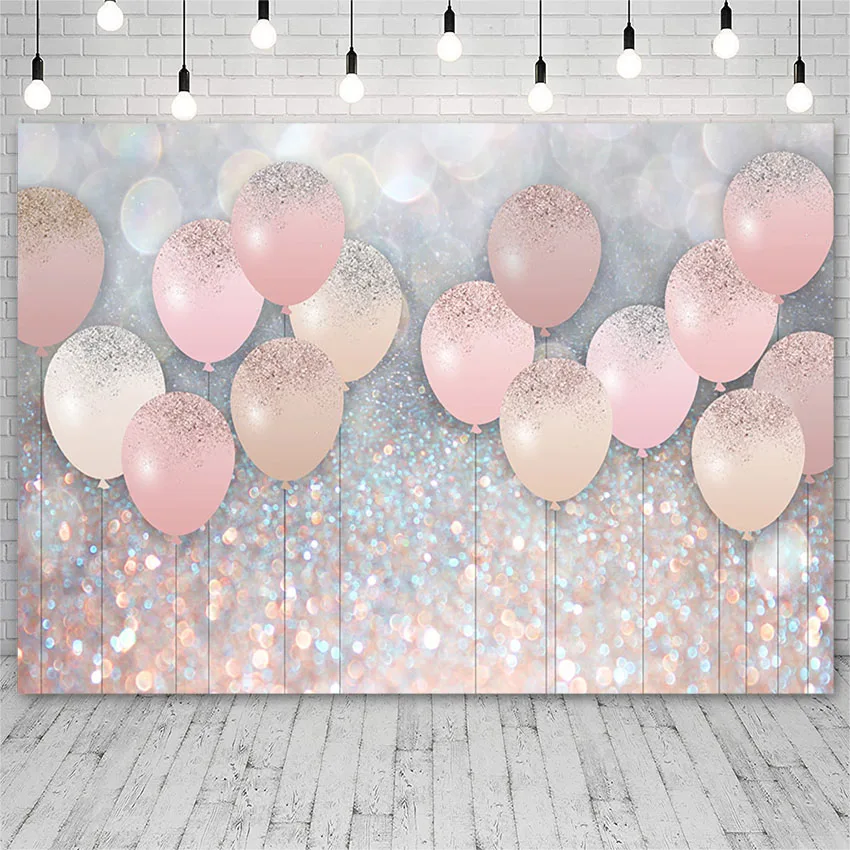 Mehofond Birthday Party Baby Shower Backdrop Colorful Balloon Dots Photography Background Props Banner Photo Studio Photozone