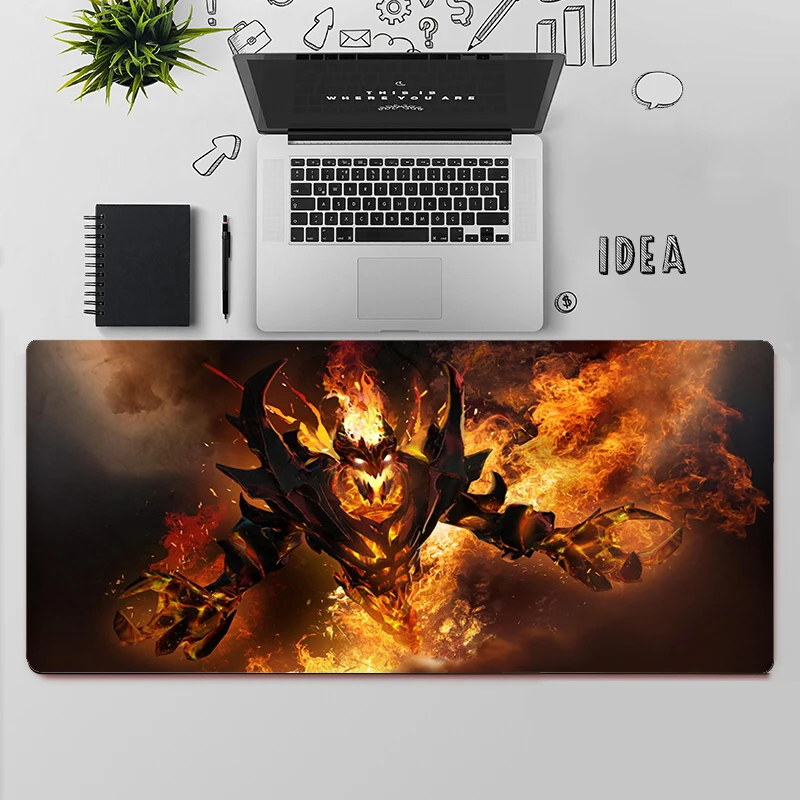 Dota 2 – grand tapis de souris de jeu pour PC, ordinateur de bureau, ordinateur portable, XXL