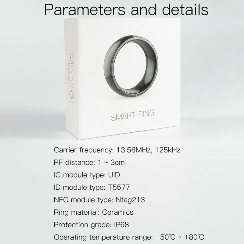 R4 Smart Ring Wasserdichte Staubdicht Fallproof Smart Ring für Windows NFC Handy Multifunktions Magie Finger Ring