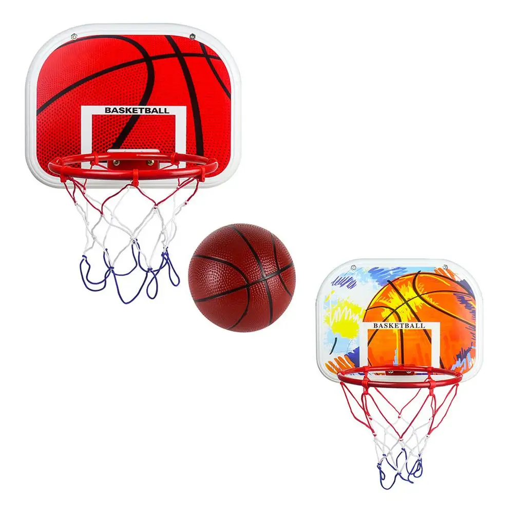 Kids Hanging Basketball Netball Hoop Indoor Basket Ball Mini Basketball Board Family Basket Game Toy Set for Children