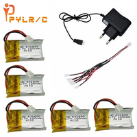 3.7v 100mah Lipo Battery Charger sets For Cheerson Cx-10 Cx-10a FQ777-124 Hubsan Q4 Wltoys V272 Mini Rc Quadcopter Drone Battery