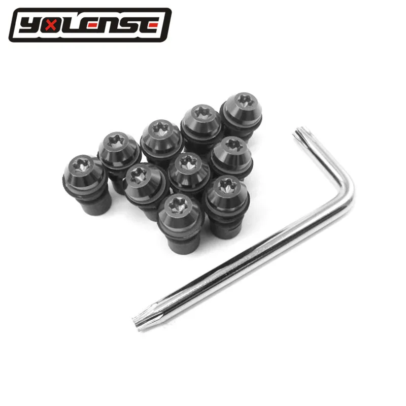 10PCS 5MM Universal Motorcycle Bolts Screws Kit Windscreen Windshield Cafe Racer Motocross For Aprilia RSV4 RS125 RST1000