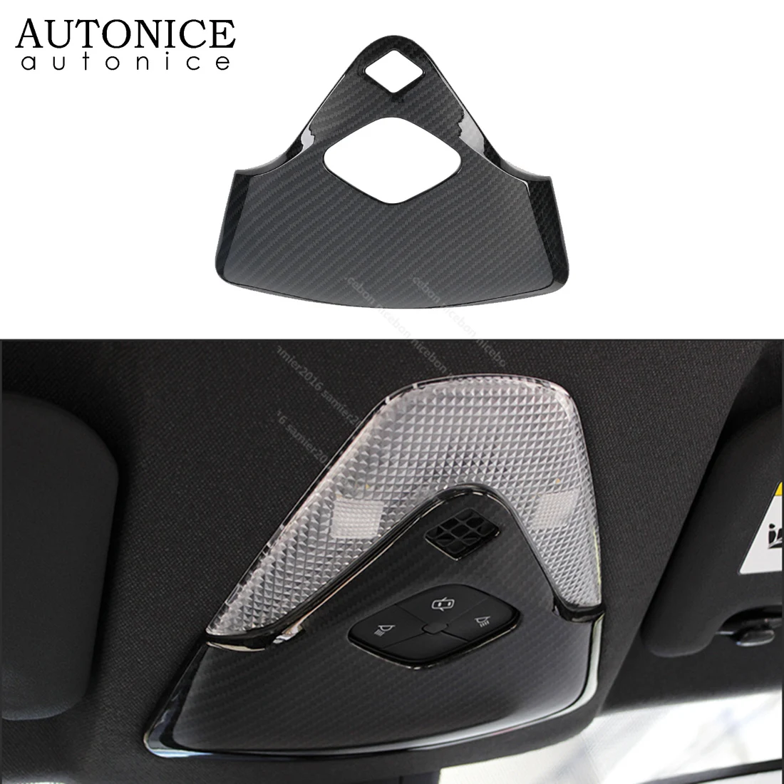 

Углеродное волокно цвет чтения лампы Накладка для toyota C-HR CHR