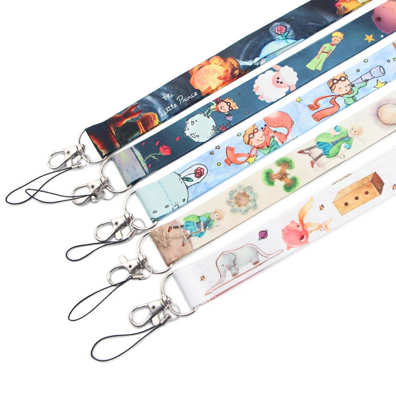 LX94 Cartoon Boy Lanyard For Keys Mobile Phone Hang Rope Key Cord USB ID Campus Card Badge Holder Keychain Phone Strap