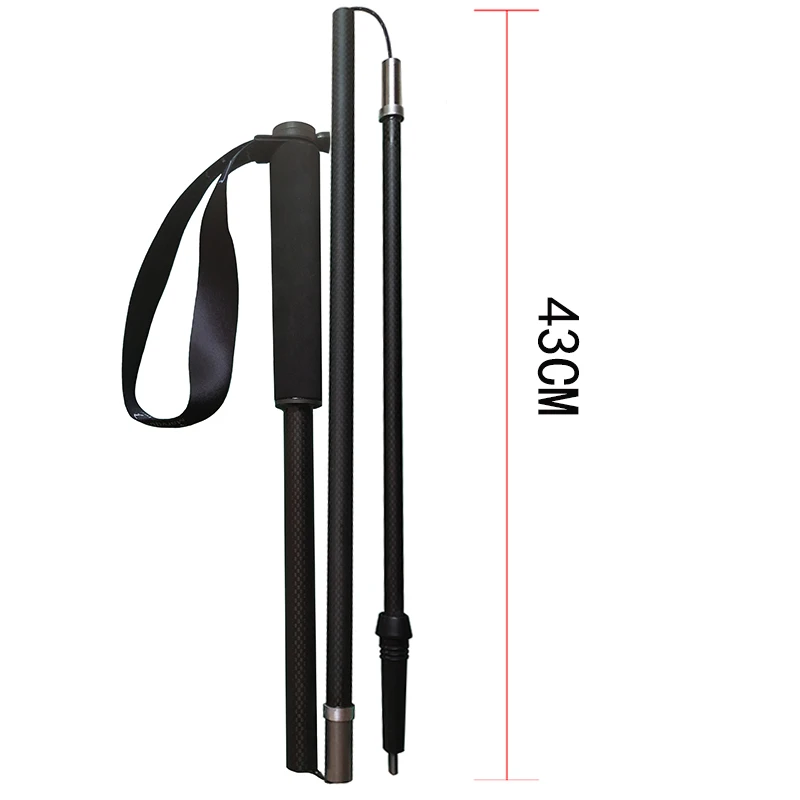 Ultralight foldable Carbon fiber trekking pole female pole Z-folding structure Climbing pole for 163-172cm height