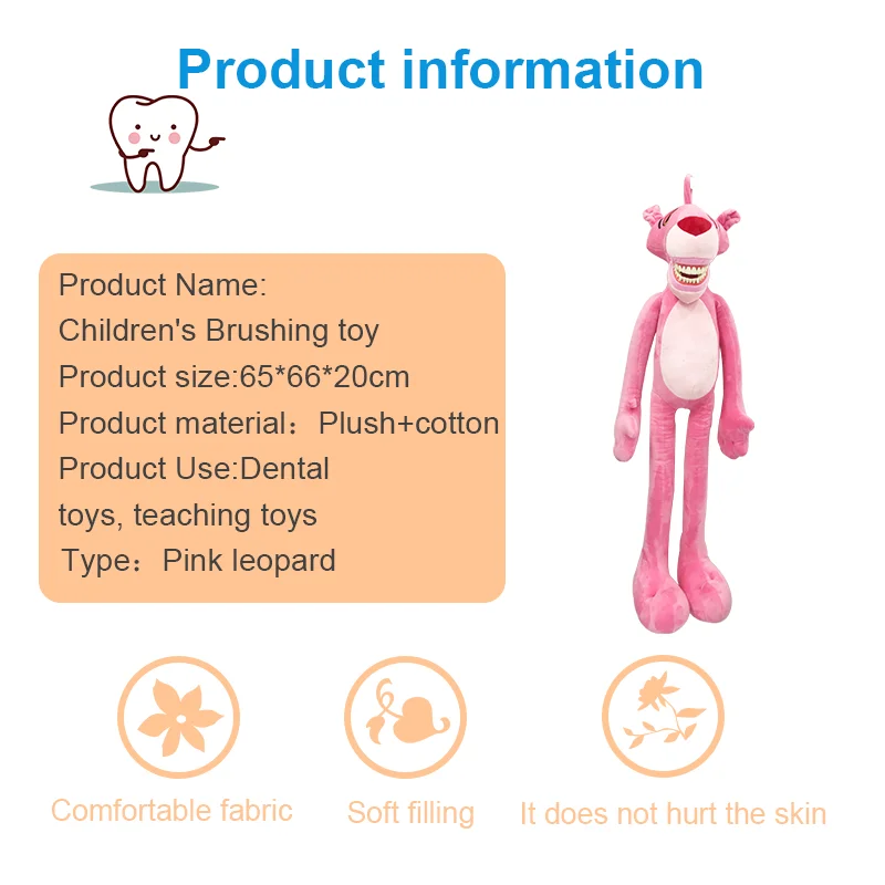 Grote tandheelkundige knuffels met tandenmodel tandenborstel voor kinderen knuffels dinosaurus giraffe schattige zachte pop tandarts geschenken