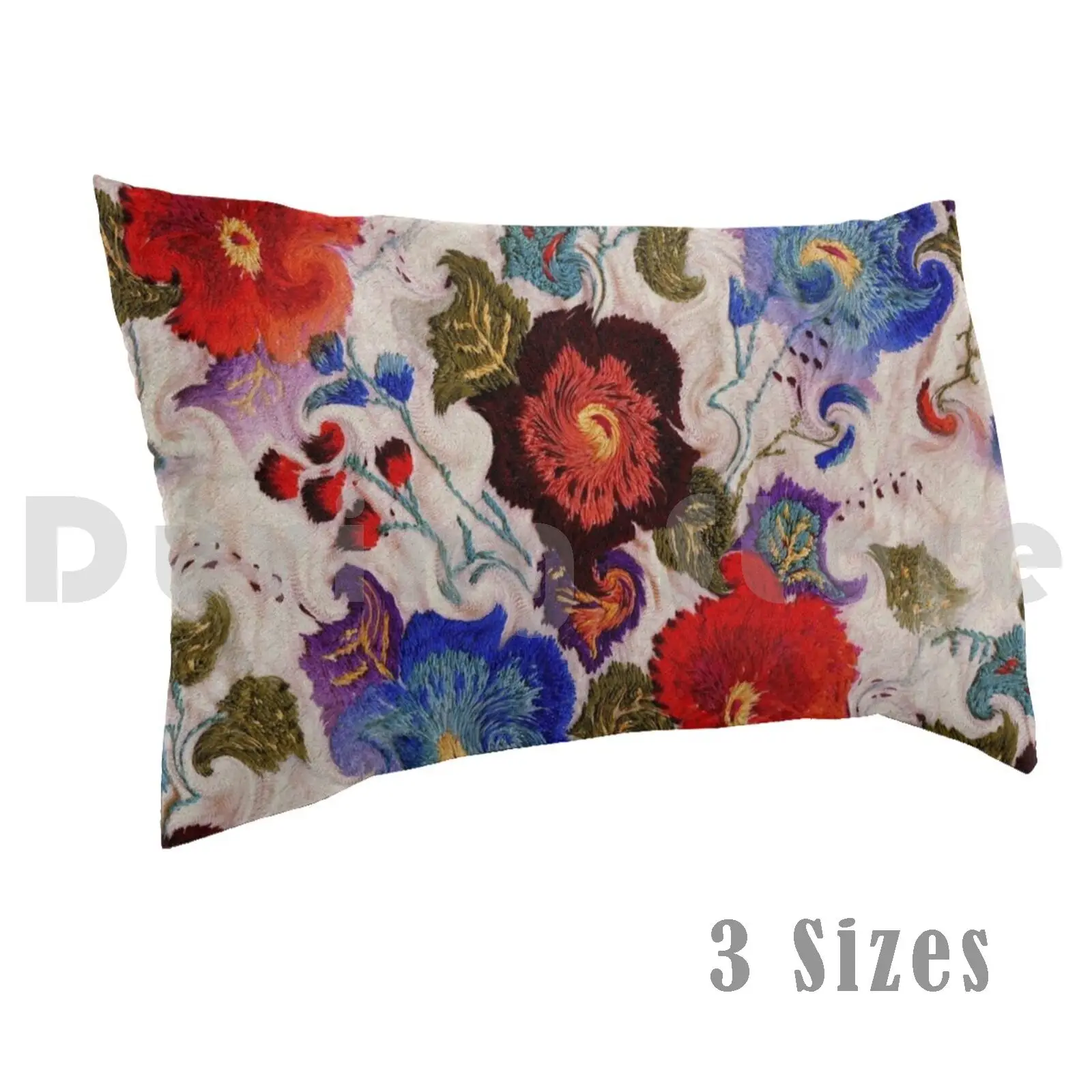 

pillow Case Shabby Chic Floral Hat Hand Embroidery Flowers Floral Shabby Chic Natalie Holland Red Flowers