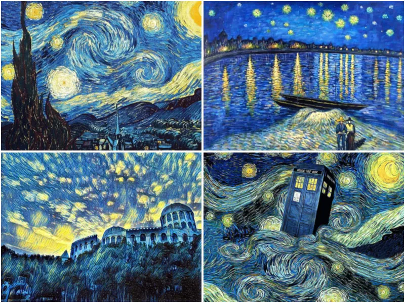 

5D Diamond Painting Van Gogh Works Starry Sky Cross Stitch Diamond Diy Modern Decorative Painting Living Room Hanging Painting
