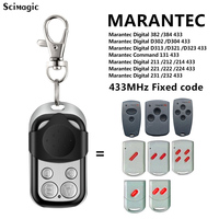 433.92MHz MARANTEC Digital 382 384 D302 D304 D313 D321 211 212 214 Garage Door Remote Control Gate Command 433MHz Fixed Code