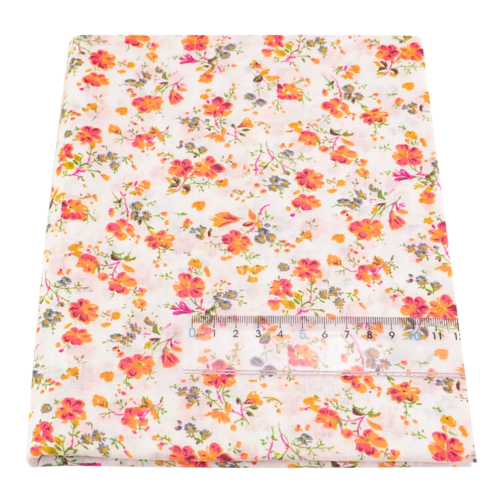 Teramila Lovely Leaf Designs 100% Cotton Fabric Sewing Cloth Textile Art Work Patchwork Telas Tecido Tissue DIY For Needlework