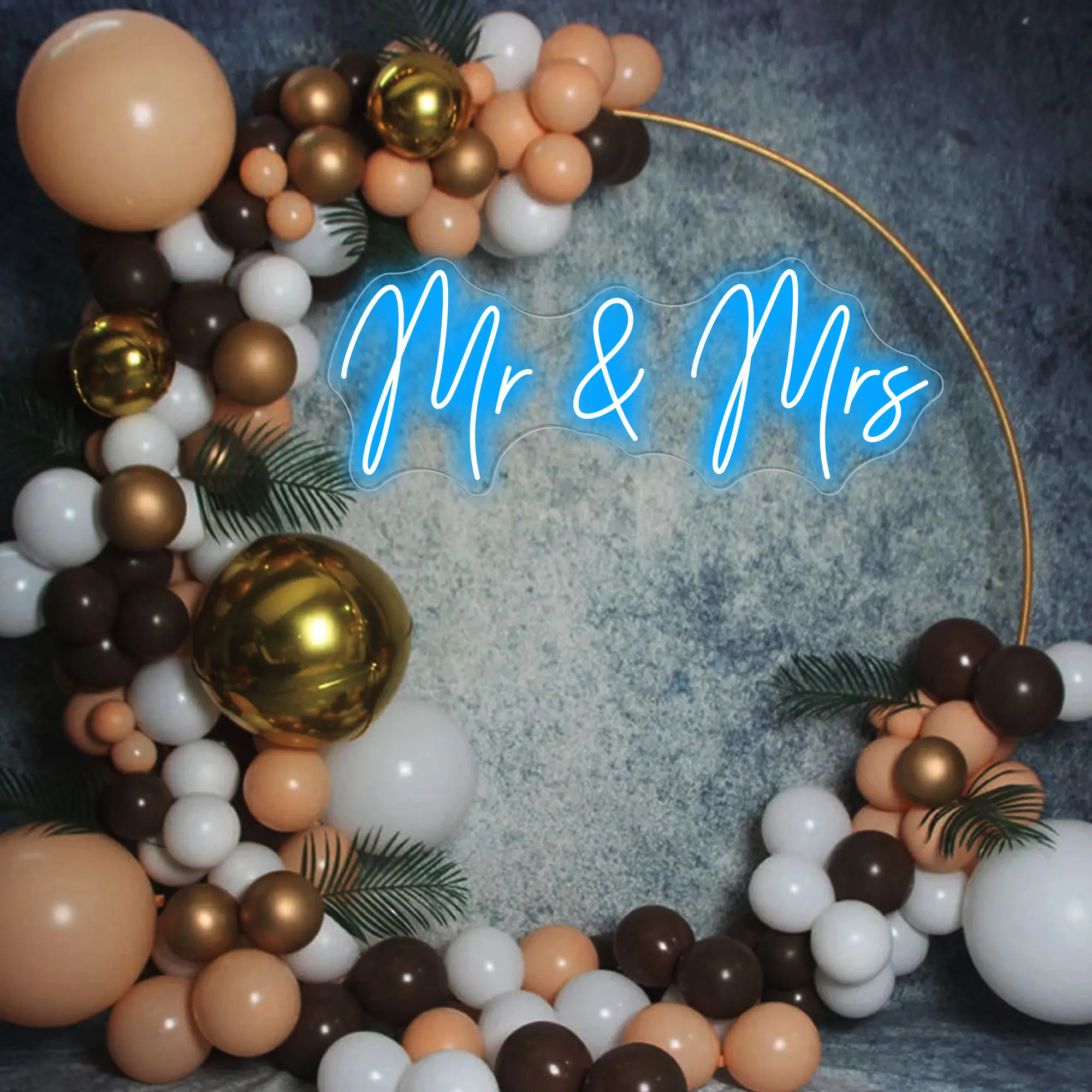 Mr & Mrs Wedding Neon Sign Neon Engagement Gift Wedding Favor Garden Party Mr and Mrs Sign  Party Kids Wedding