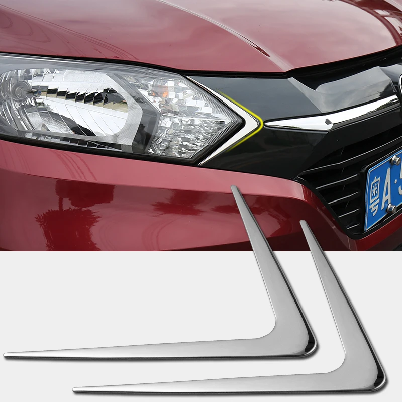 

For Honda HRV HR-V Vezel 2014 2015 2016-2019 Accessories Car Headlights Trim Cover Decorative Head light Triangle Cover Frame