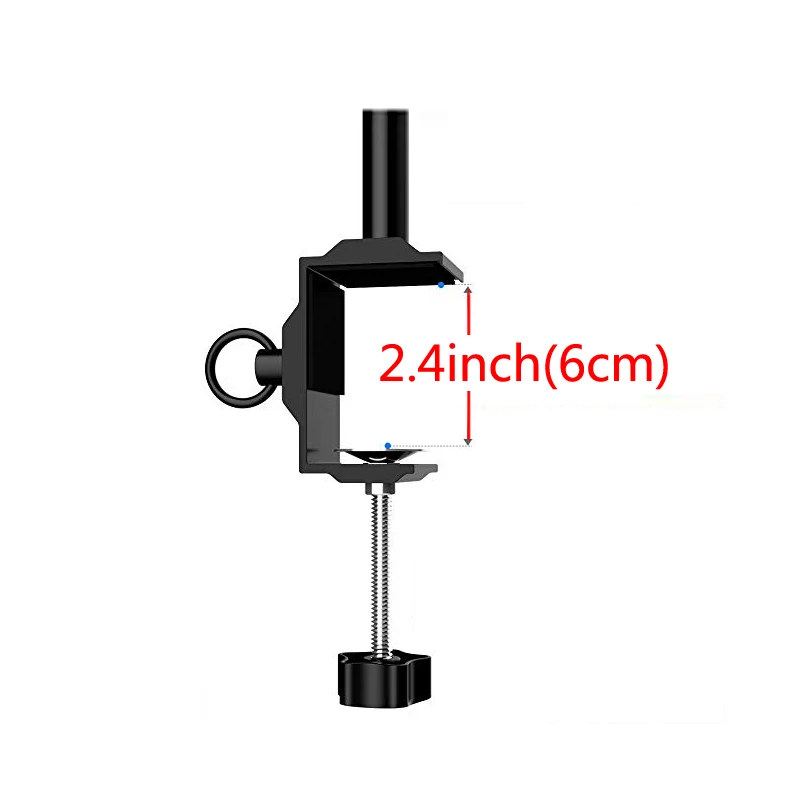 Dog Grooming Table Accessories Hair Dryer Stand  Hands Free Stainless Steel 360 Degrees Rotation with Adjustable Clamp Bracket