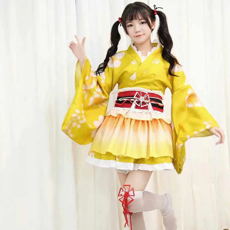 Anime Love Live! Maki Nishikino Sonoda Umi Cosplay Costume Kotori Minami Dress Honoka Kousaka Kimono Outfits