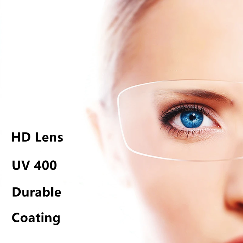 KatKani 1.56/1.61/1.67/1.74 Aspherical Lens High-Definition Anti-Radiation Anti-UV CR-39 Myopia And Hyperopia Lens 1 Pair