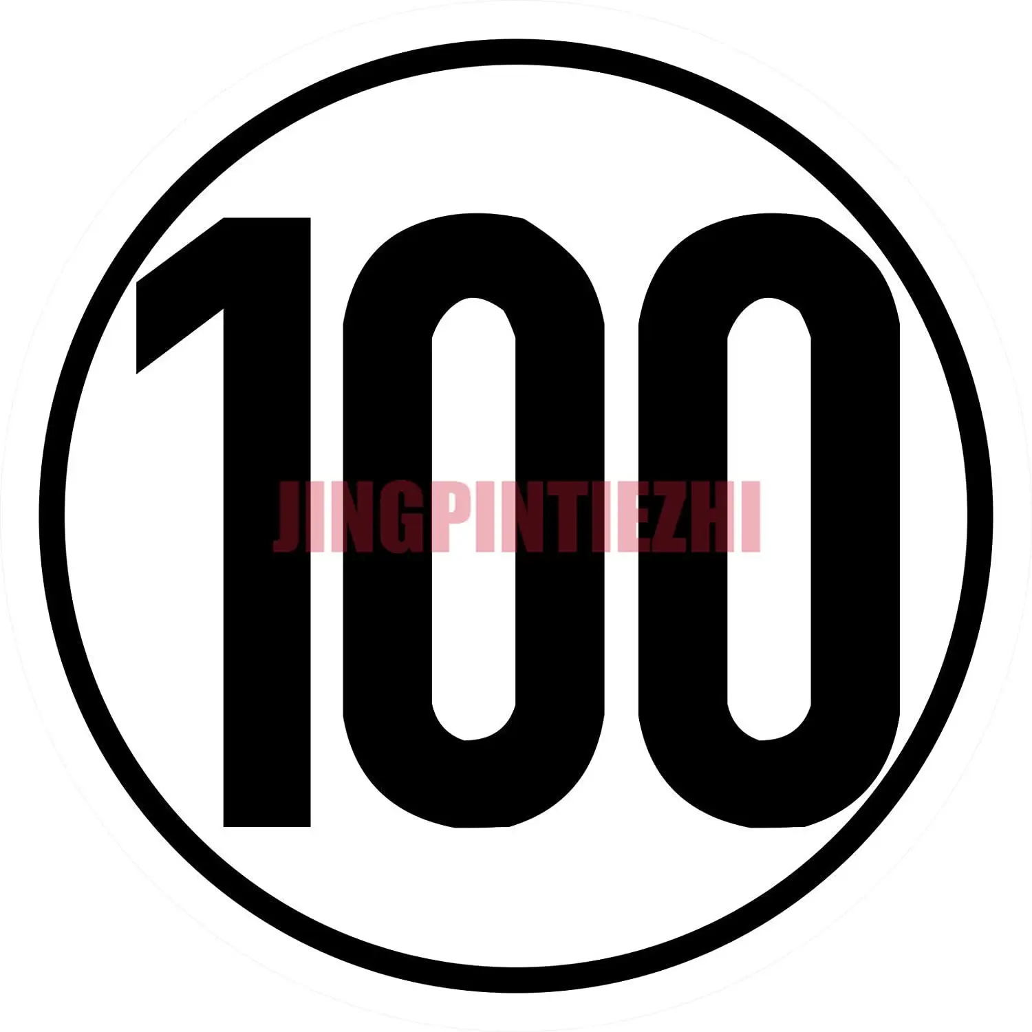 

Car Stickers Vinyl Motorcycle Decal Car Window Body Decorative Friend 24 Speed Sign, 100 Km/h, 10 Cm Round