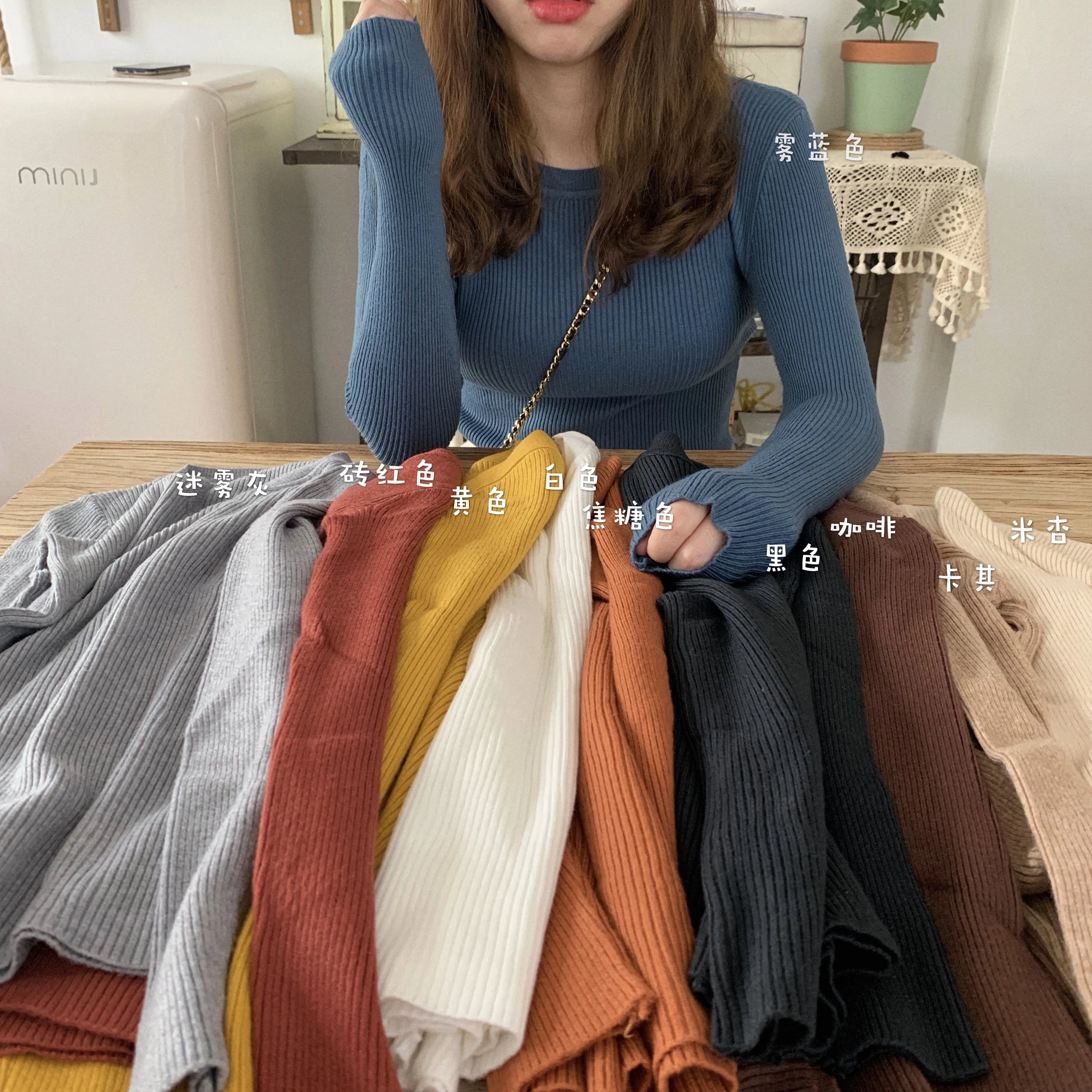 gkfnmt Knitted Female Vintage Pull Femme Long Sleeve Woman Winter Sweater 2021 Pullovers Fall Basic Warm Knitted Female Seaters