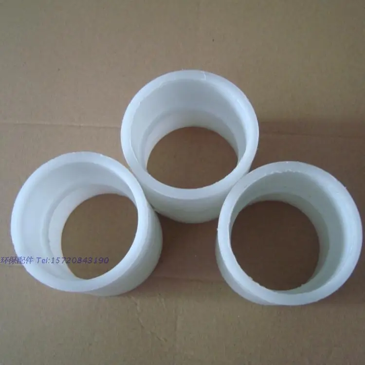 10pcs PP Material DN15/20/25/32/40 Plastic PP Straight Joint PP Direct Two-way Pipe Joint Thickened