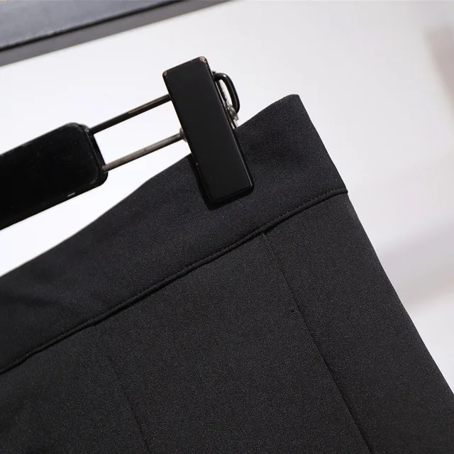 2021 New Spring Summer Plus Size Skirt For Women Large Loose Casual Elastic Waist Elegant Pleated Skirts Black 4XL 5XL 6XL 7XL