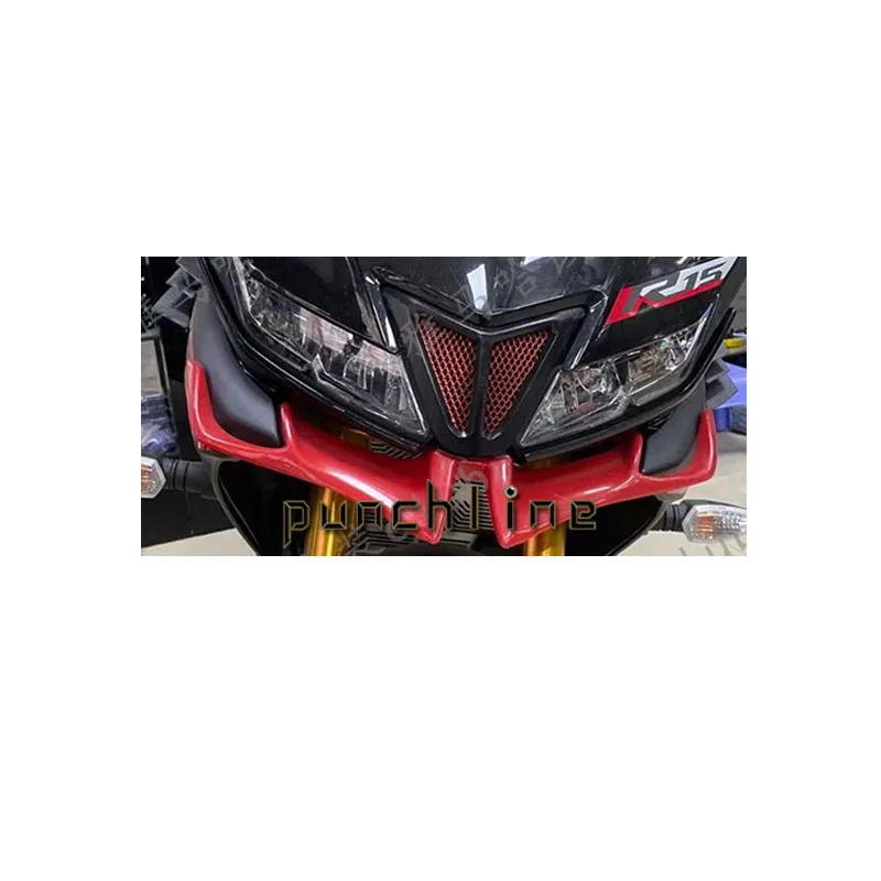 Fit For YZF R15 V3.0 2017-2020 Motorcycle Front Fairing Aerodynamic Winglets ABS Plastic Cover Protection Guards