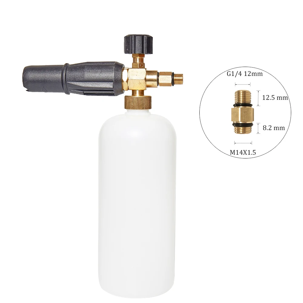 Foam Generator Brass Part Car Wash Foam Nozzle High Pressure Soap Foamer For Pressure Washer