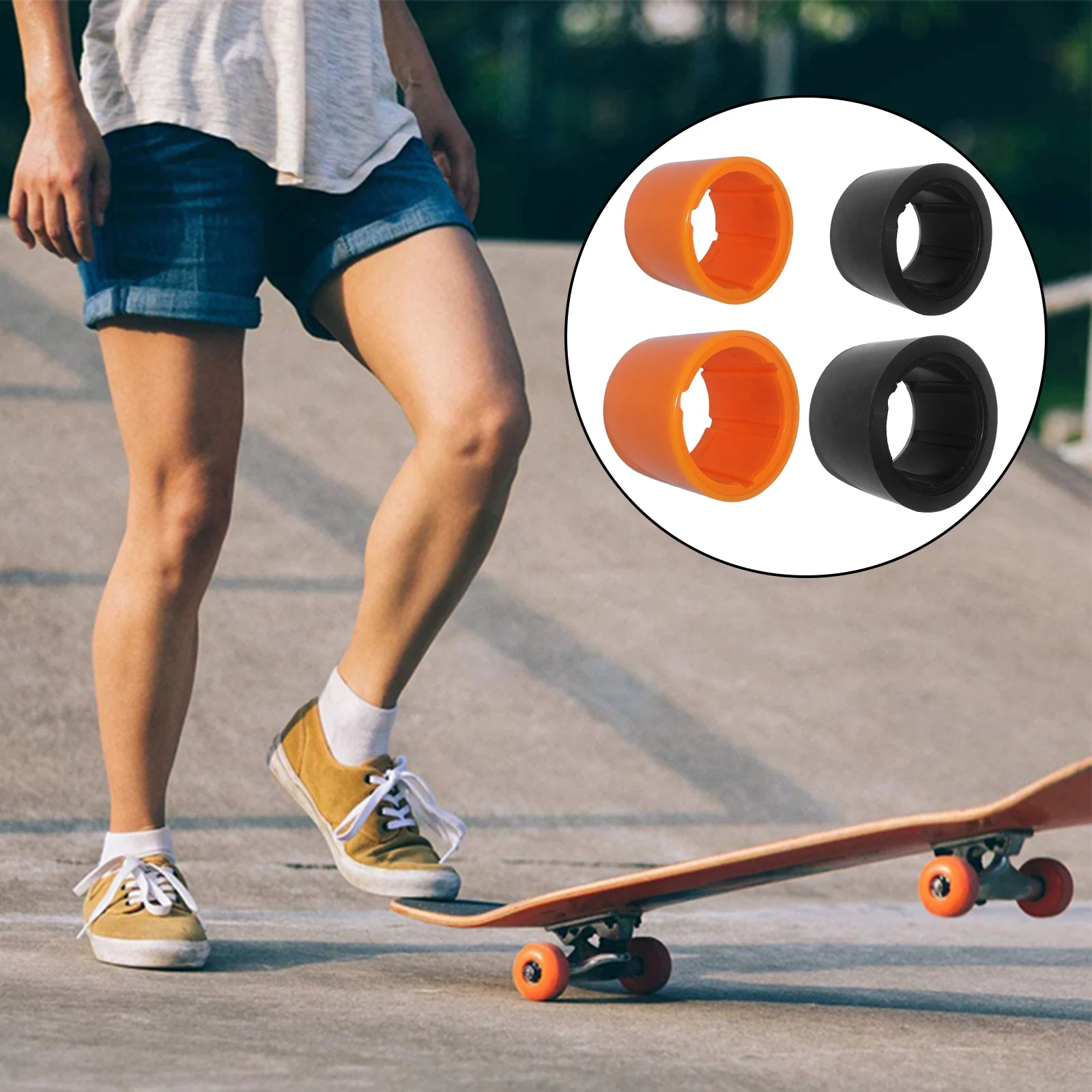 Skateboard elettrico Motor Tire Skin e-skateboard PU accessori copriruota