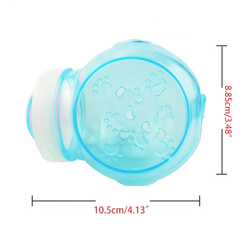 Transparent Hamster External Bathroom Pipe Cage Shower Bath Tub Plastic Small Pet Bath Basin Bathroom Container Sandbox