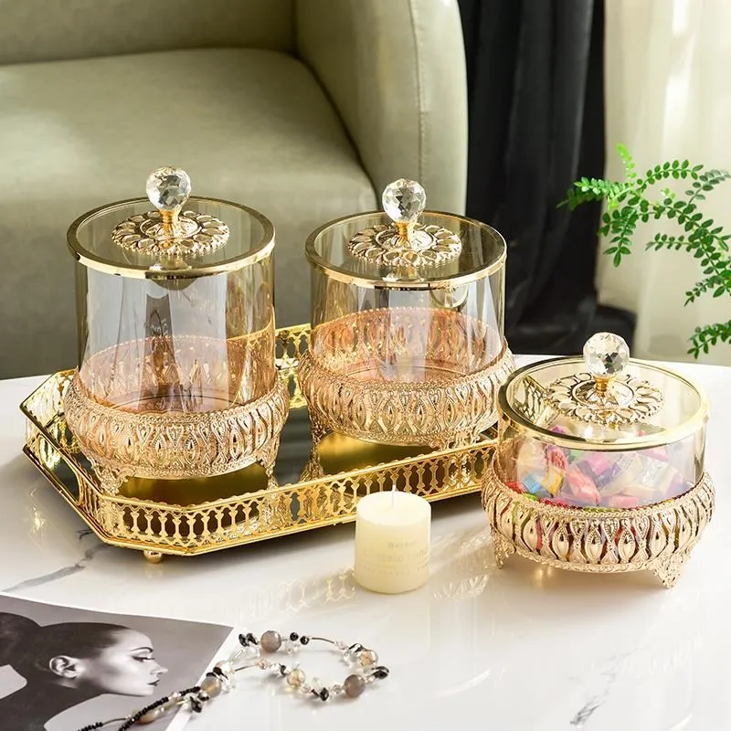 Kitchen Storage Box Glass Candy Jar Sugar Bowl Snack Can Dried Fruit Box Spices Salt Tea Coffee Container Kitchen Supplies